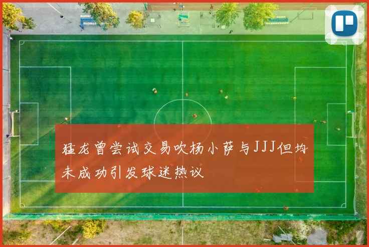 猛龙曾尝试交易吹杨小萨与JJJ但均未成功引发球迷热议